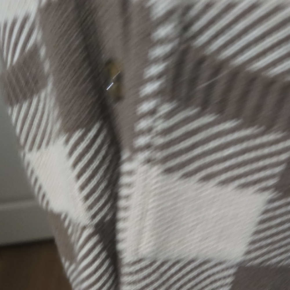 Olive & Oak Brown and White Checkered‎ Cardigan - Picture 3 of 4